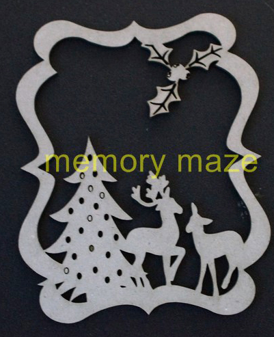 Christmas tree and reindeer decoration, Customise your own , app